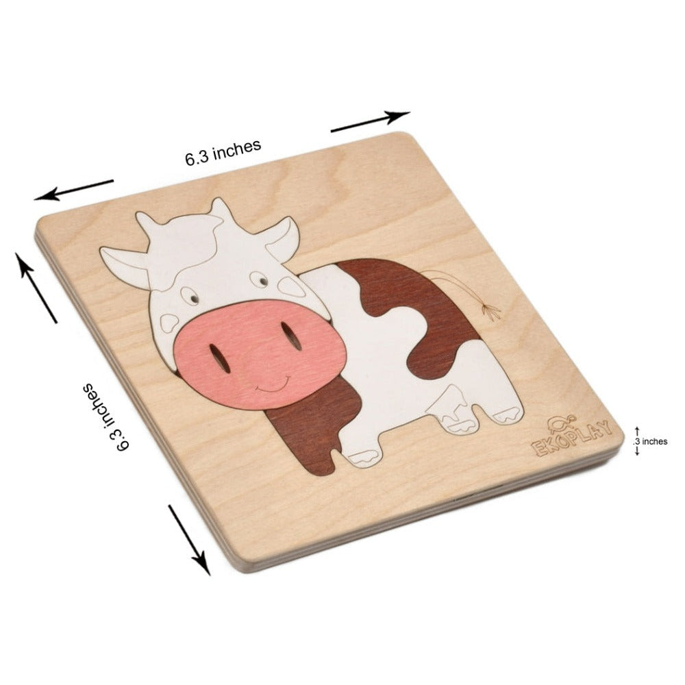 Happy Cow - Wooden Puzzle