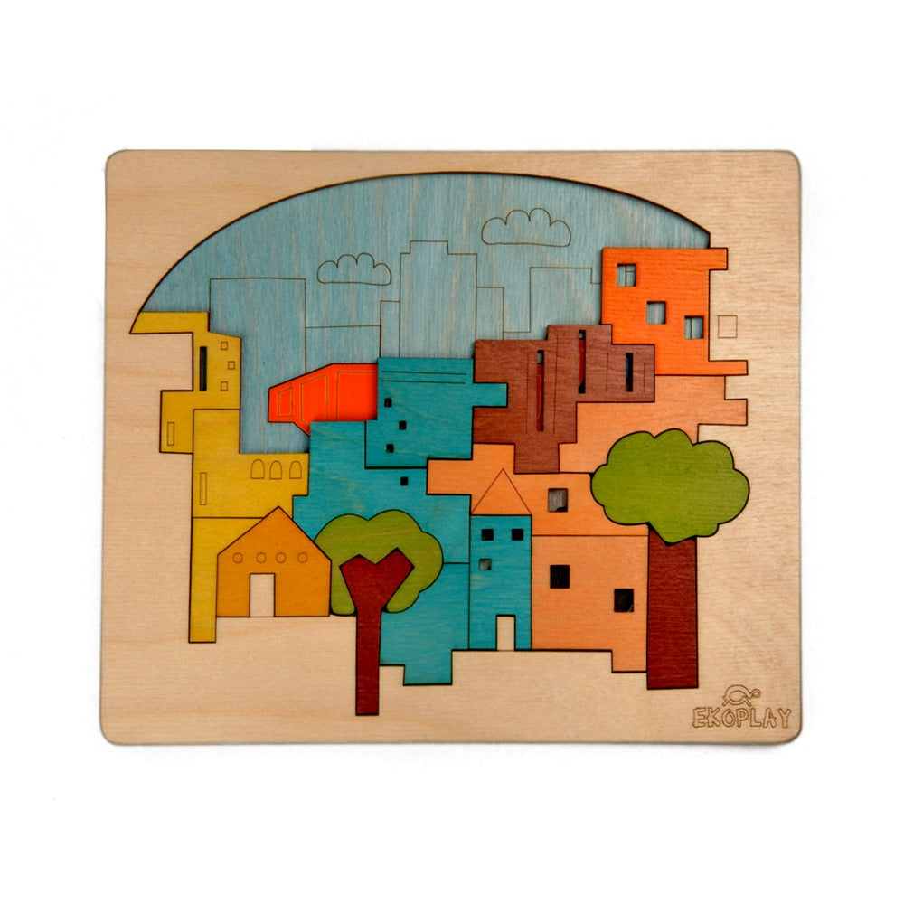 City Construction - Wooden Puzzle