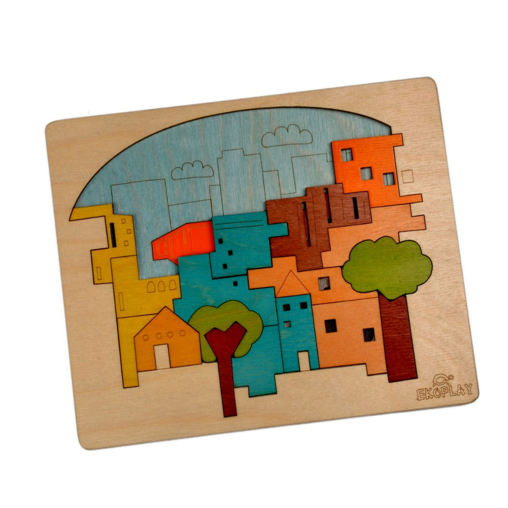 City Construction - Wooden Puzzle