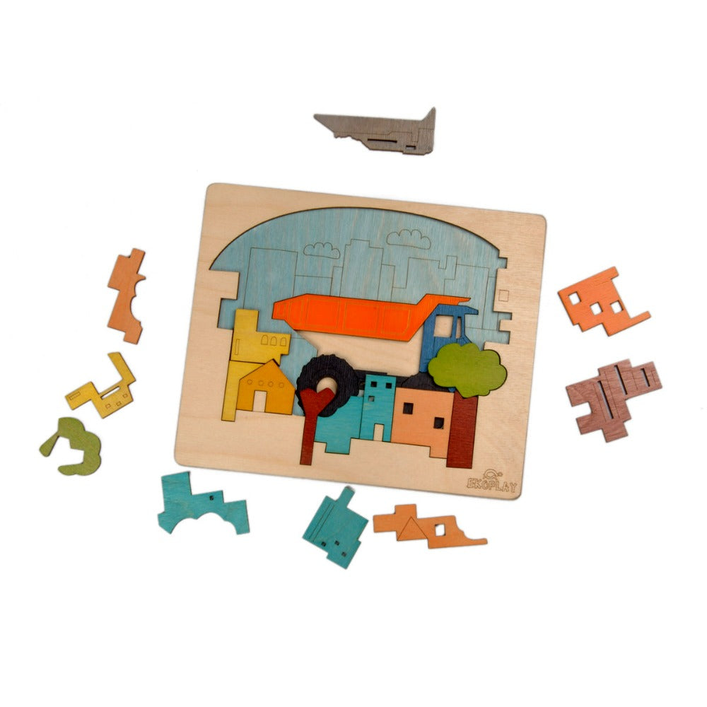 City Construction - Wooden Puzzle