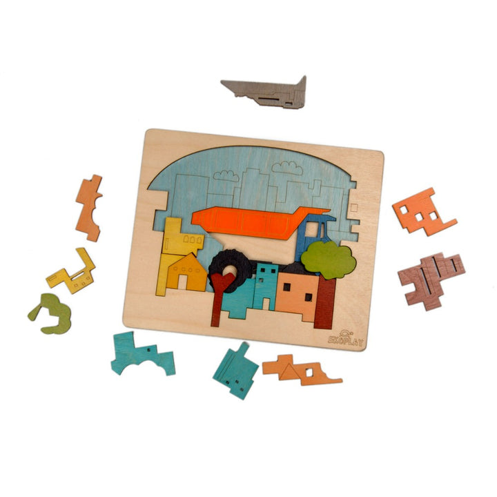 City Construction - Wooden Puzzle