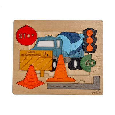 Road Construction - Wooden Puzzle