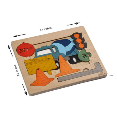 Road Construction - Wooden Puzzle