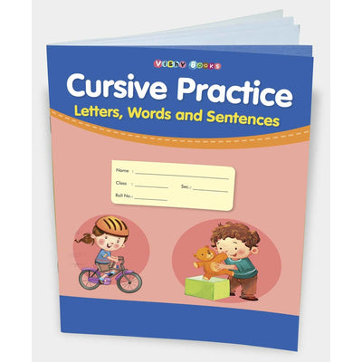 Cursive Practice Letters, Words and Sentences Writing Book