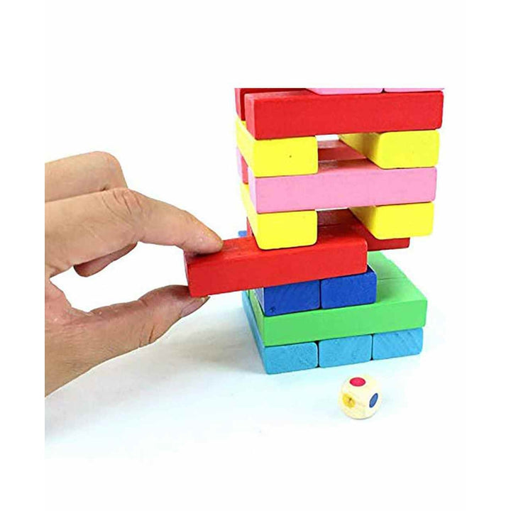 Wooden Colorful Building Blocks Set Multicolor - 48 Pieces