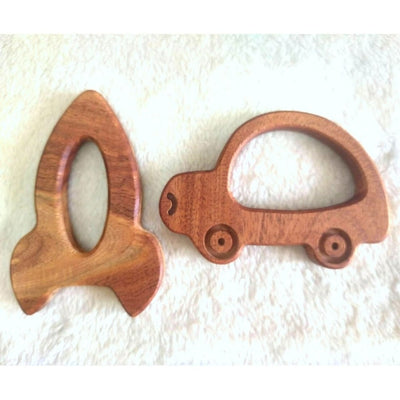 Neem Teether (Car & Rocket)