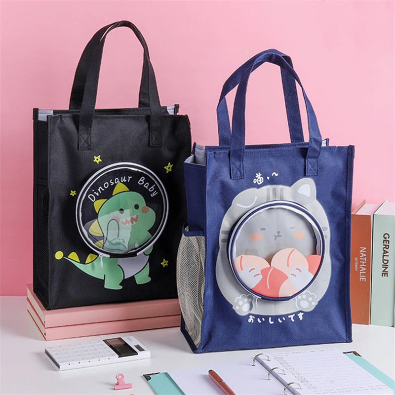 Stylish Round Pocket Tote Bags - Assorted Colours