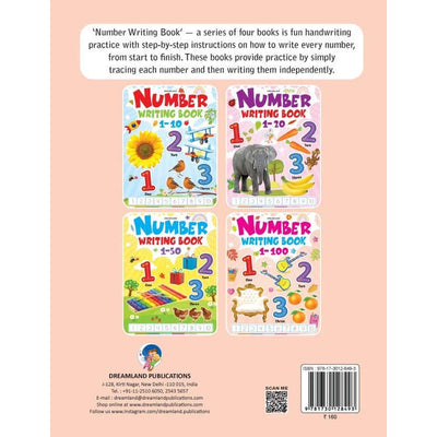 Number Writing Book 1-100