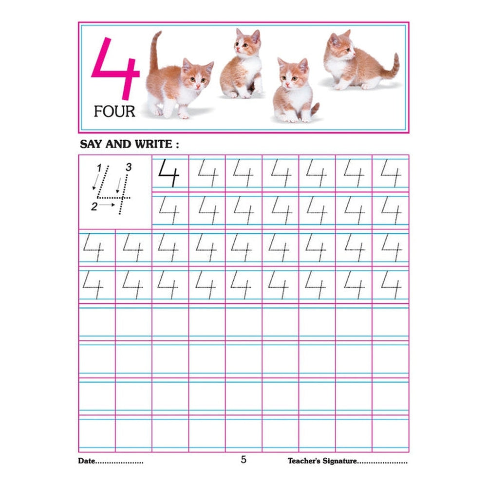 Number Writing Book 1-100