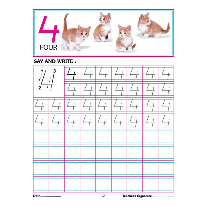 Number Writing Book 1-10