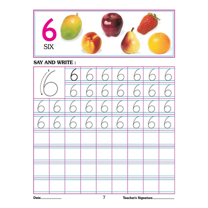 Number Writing Book 1-100