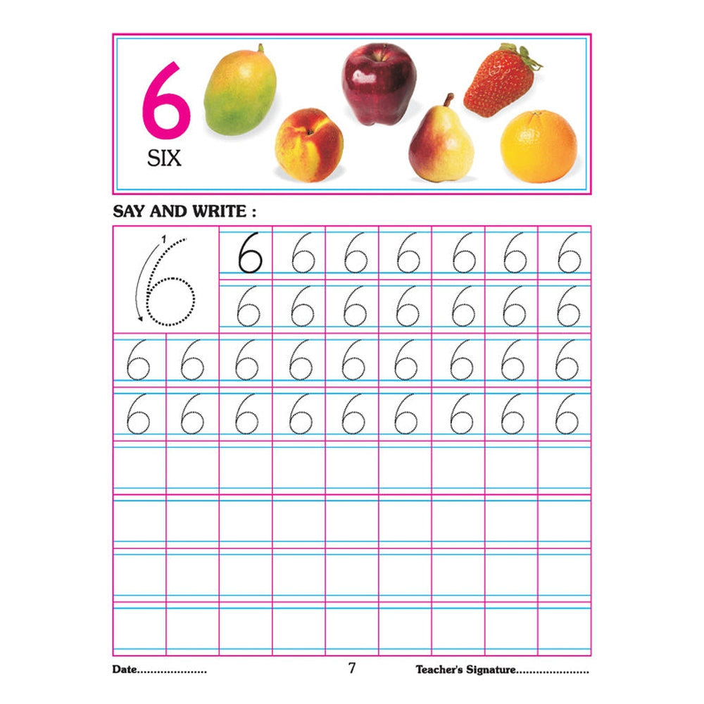 Number Writing Book 1-10