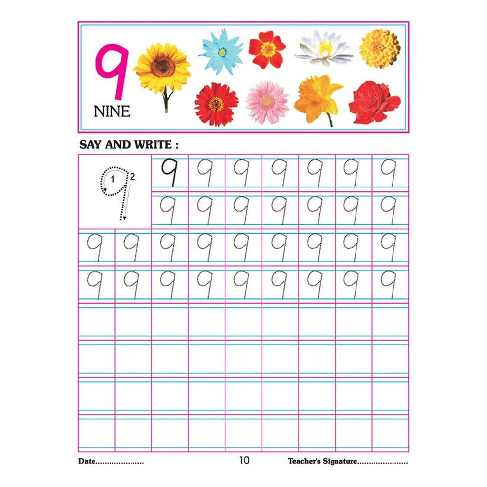 Number Writing Book 1-100