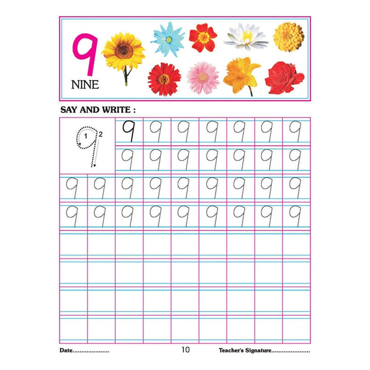 Number Writing Book 1-100