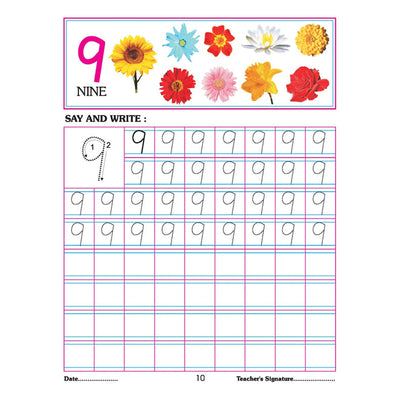 Number Writing Book 1-10