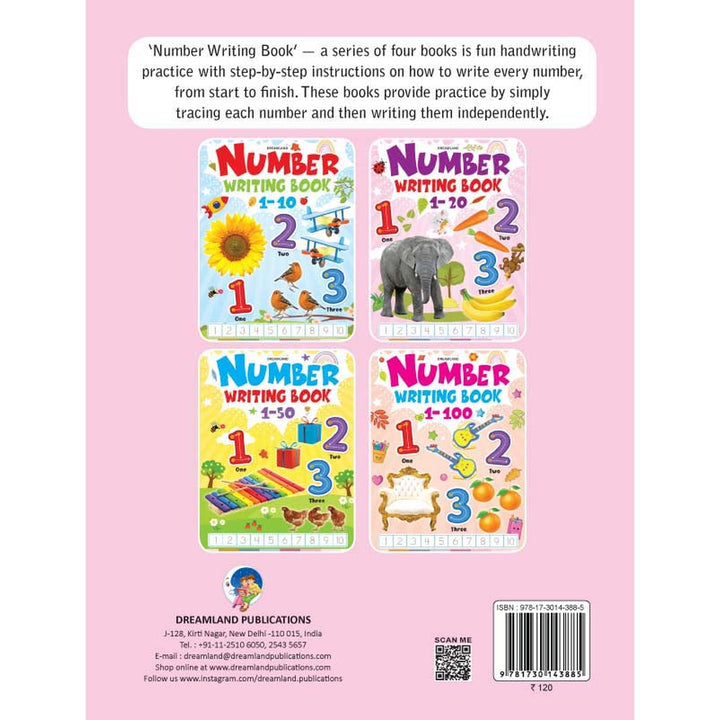 Number Writing Book 1-20