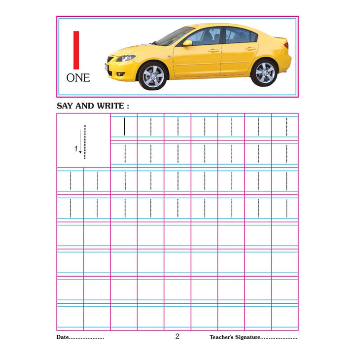 Number Writing Book 1-20