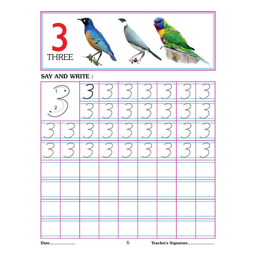 Number Writing Book 1-20