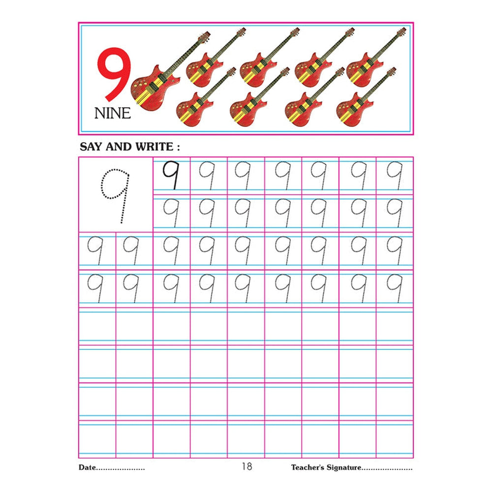 Number Writing Book 1-20