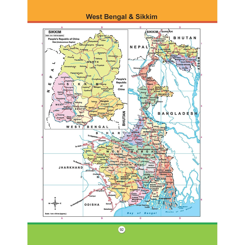 Atlas of India Educational Book