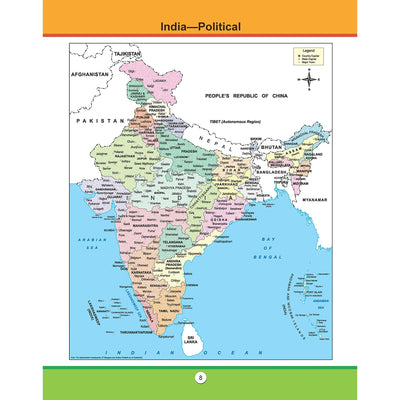 Atlas of India Educational Book