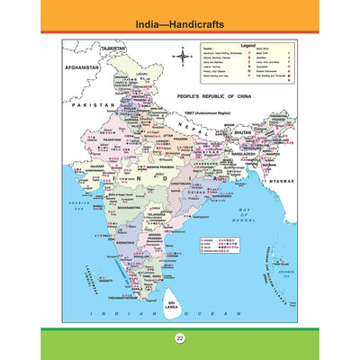 Atlas of India Educational Book