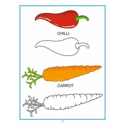 Creative Colouring Book - Vegetables