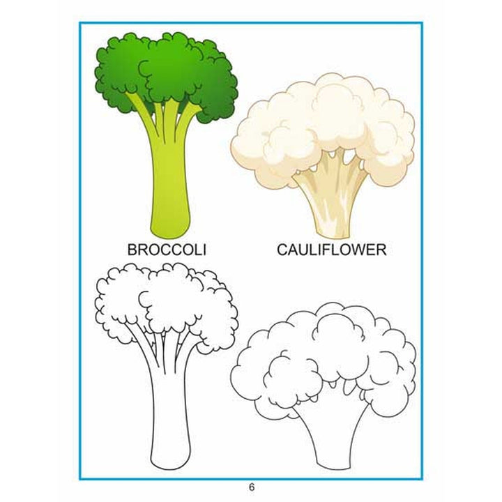 Creative Colouring Book - Vegetables