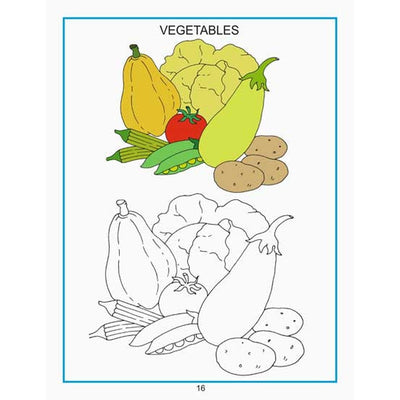 Creative Colouring Book - Vegetables