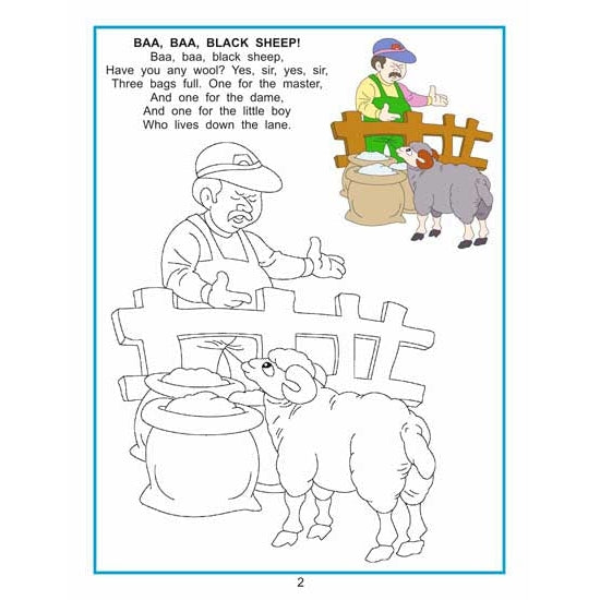 Creative Colouring Book - Nursery Rhymes