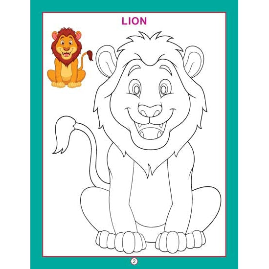 Copy Colour - Animals Colouring Book