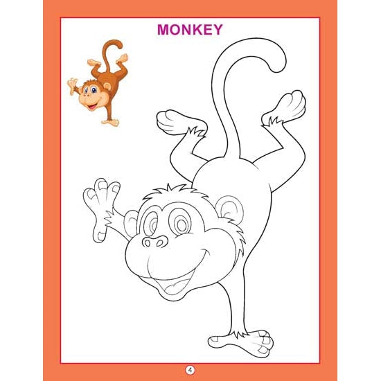 Copy Colour - Animals Colouring Book