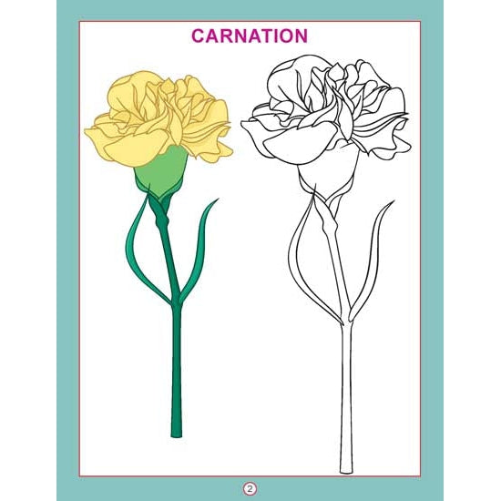 Copy Colour - Flowers Colouring Book