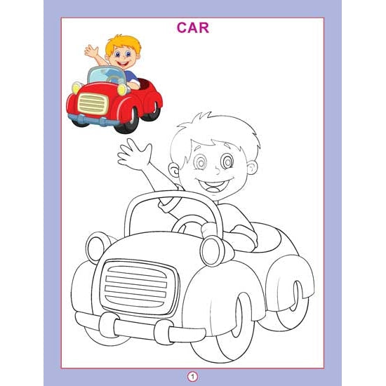 Copy Colour - Transport Colouring Book