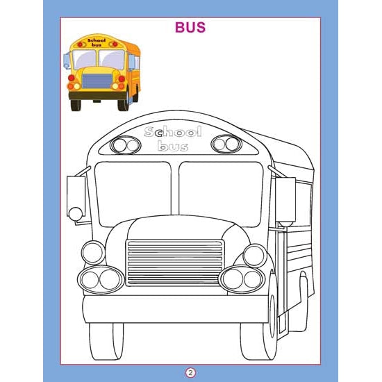 Copy Colour - Transport Colouring Book