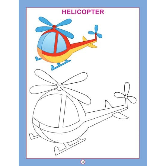 Copy Colour - Transport Colouring Book