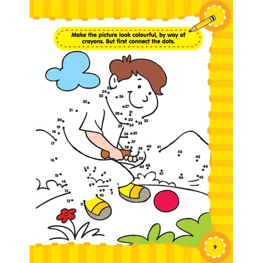 Fun with Dot to Dot Part - 3 Activity & colouring Book