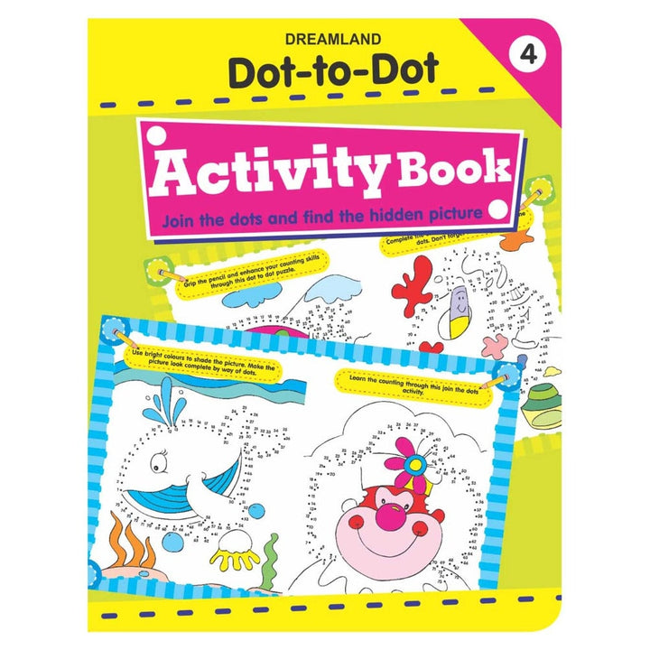 Fun with Dot to Dot Part - 4 Activity & colouring Book