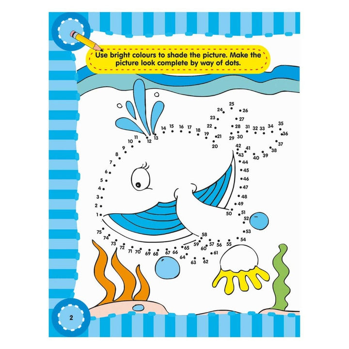 Fun with Dot to Dot Part - 4 Activity & colouring Book