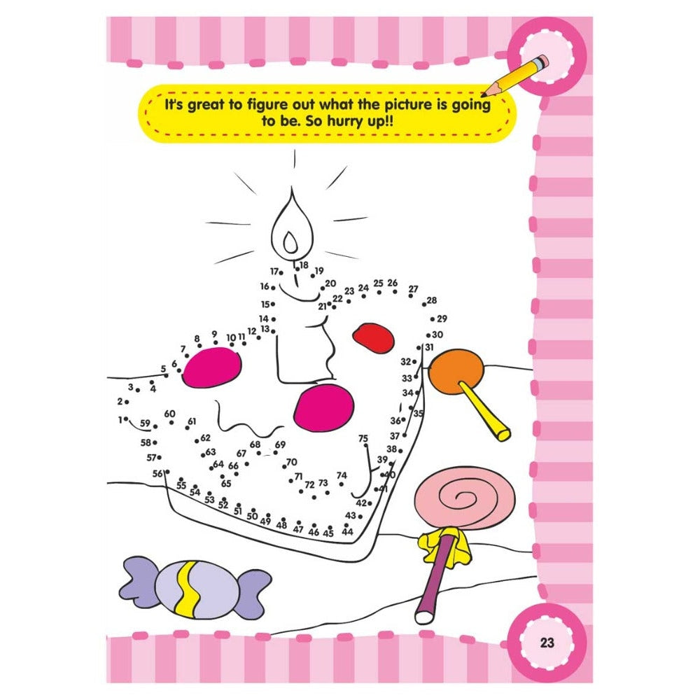 Fun with Dot to Dot Part - 4 Activity & colouring Book