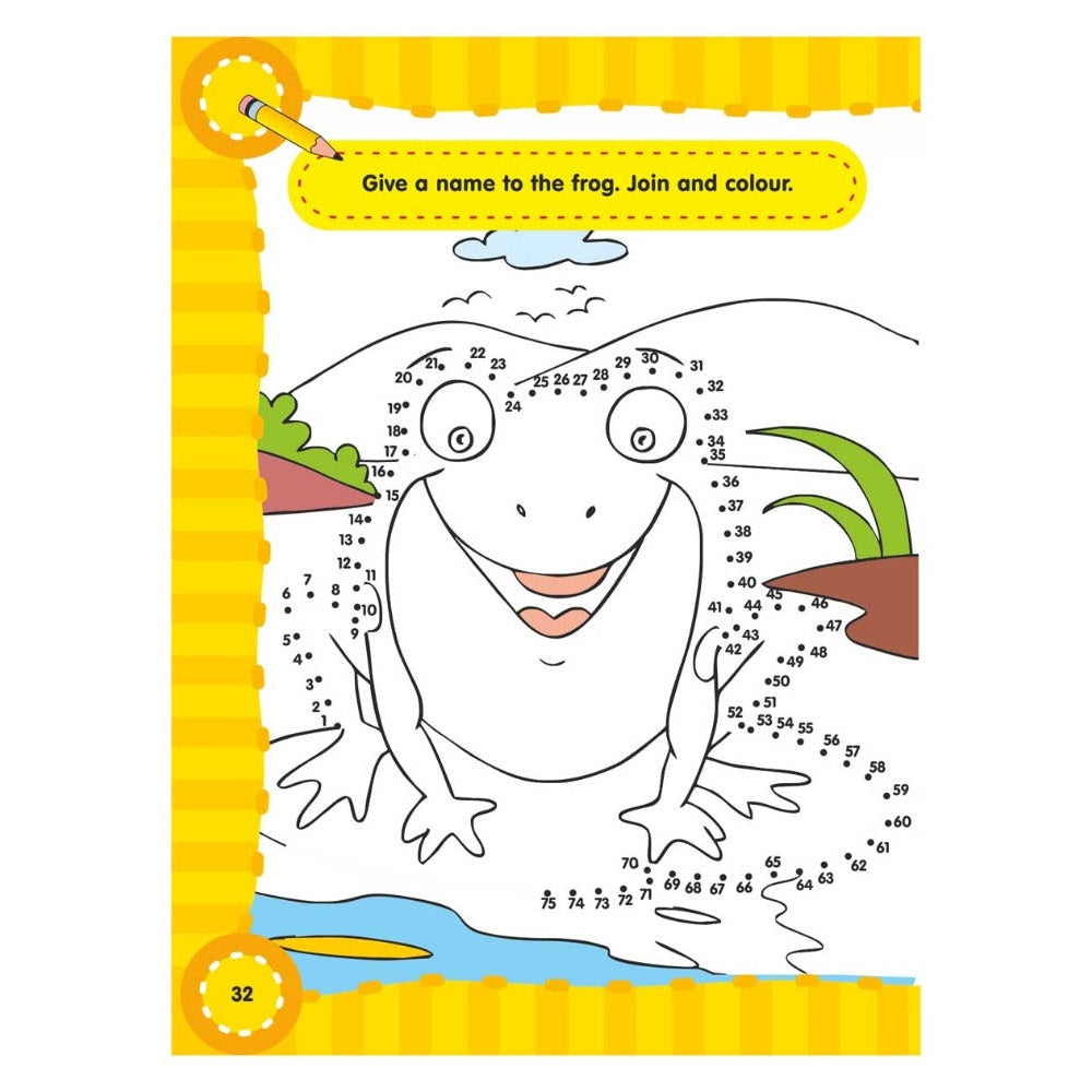 Fun with Dot to Dot Part - 4 Activity & colouring Book