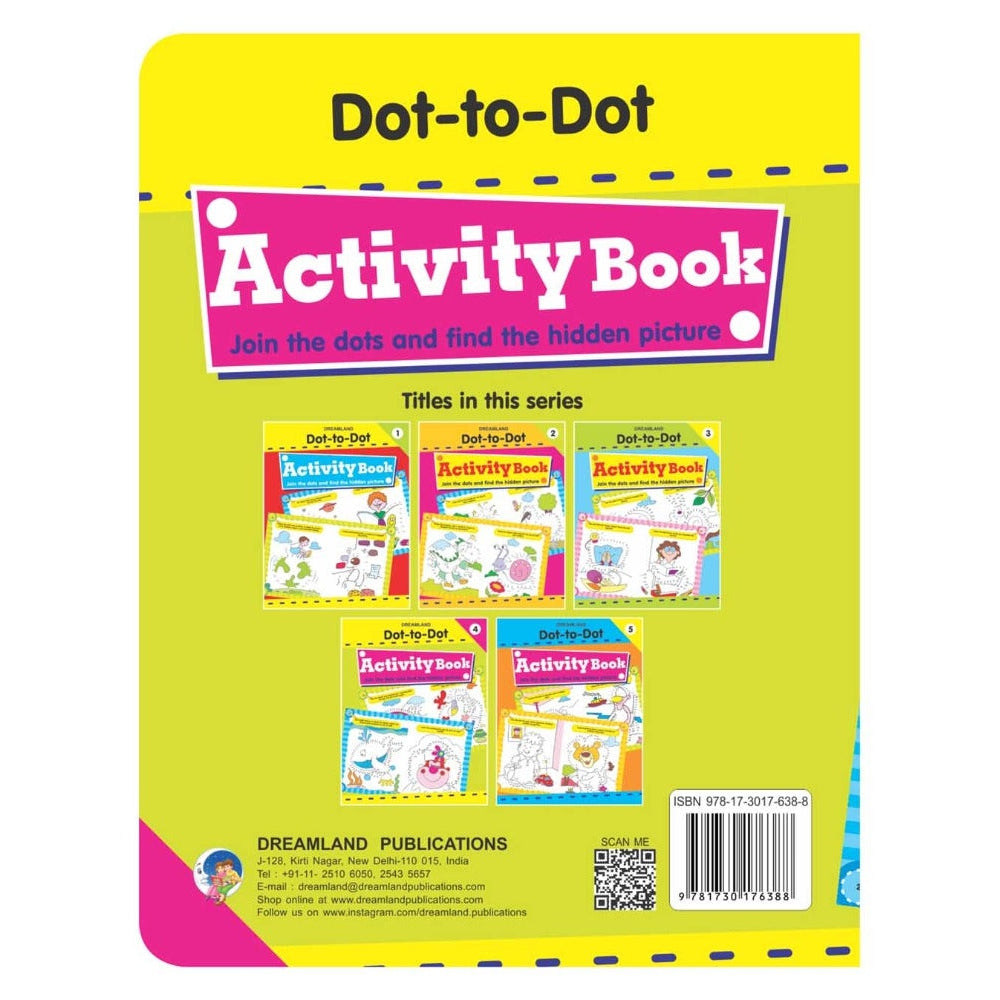 Fun with Dot to Dot Part - 4 Activity & colouring Book