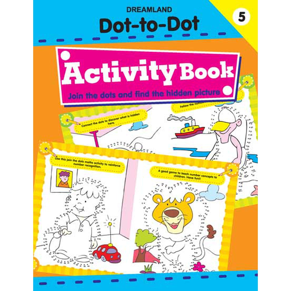 Fun with Dot to Dot Part - 5 Activity & colouring Book