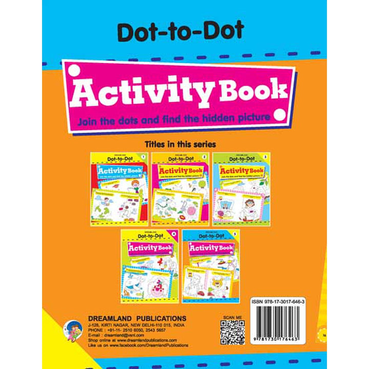 Fun with Dot to Dot Part - 5 Activity & colouring Book