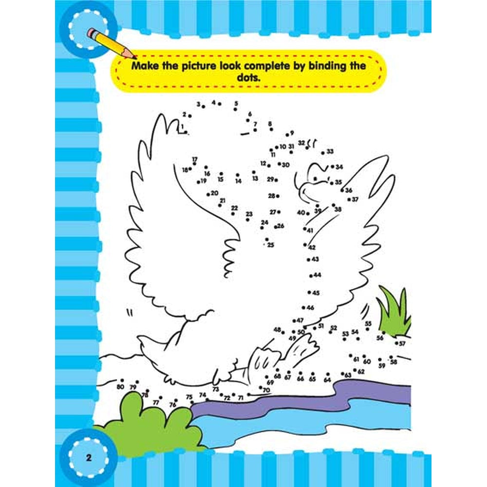 Fun with Dot to Dot Part - 5 Activity & colouring Book