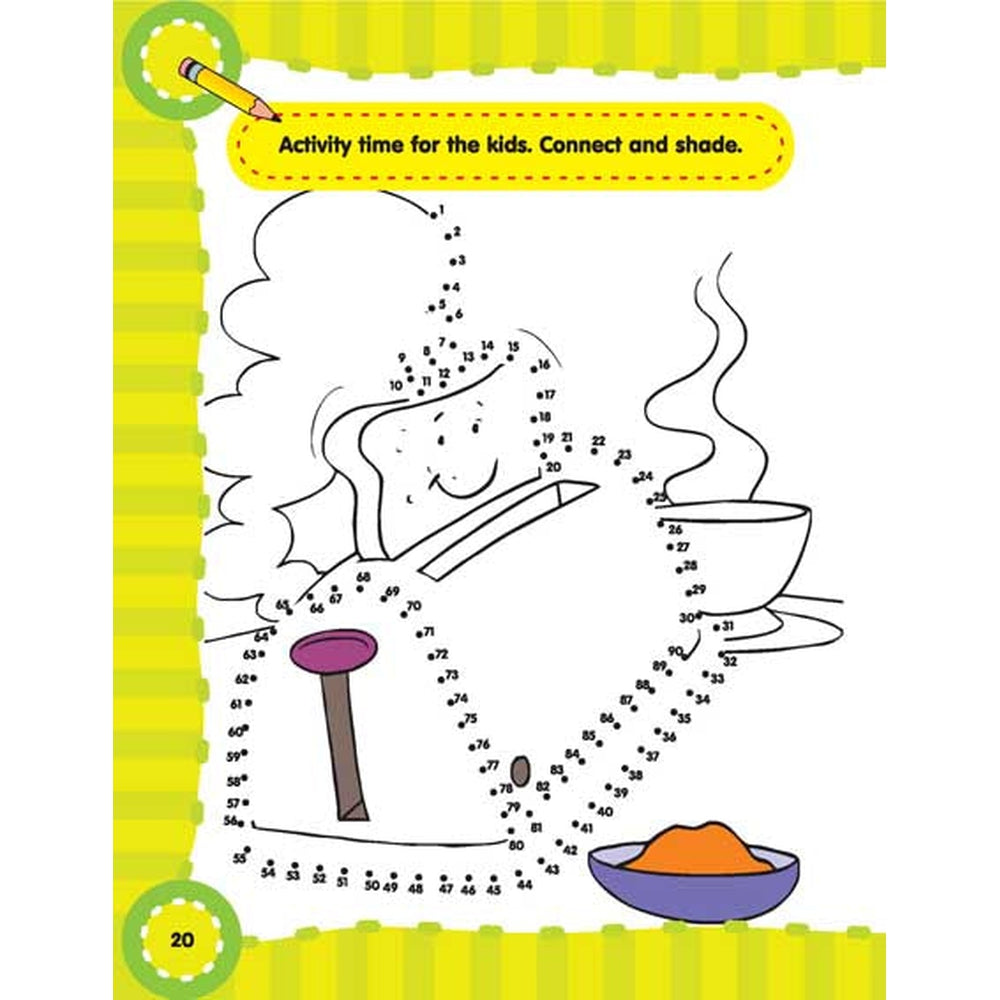 Fun with Dot to Dot Part - 5 Activity & colouring Book