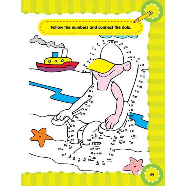 Fun with Dot to Dot Part - 5 Activity & colouring Book