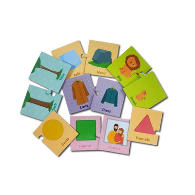Games & Puzzles Shapes, Sizes & Opposites - 2 Piece Self Correcting Puzzles