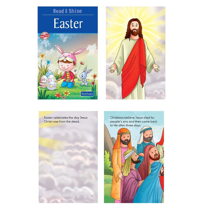 Set of 8 Reading Story Books About Festivals for Children