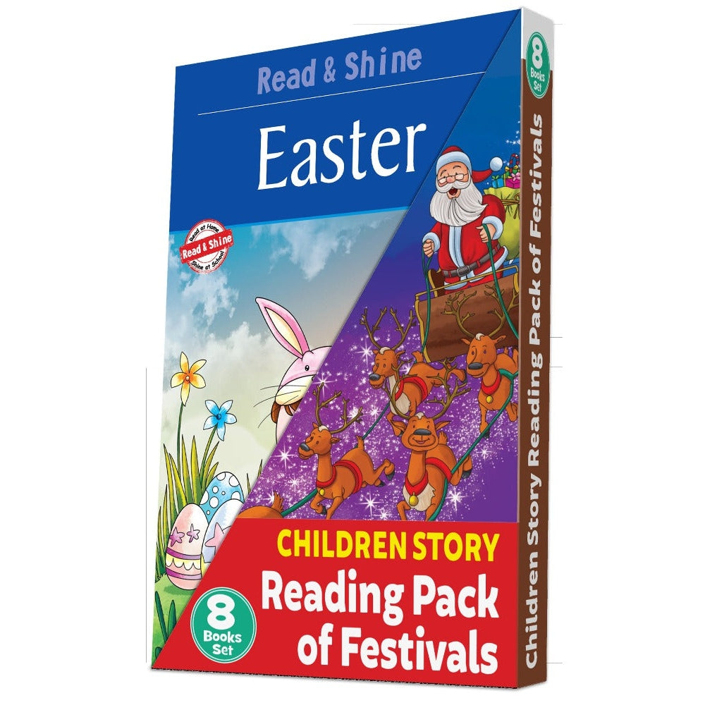 Set of 8 Reading Story Books About Festivals for Children